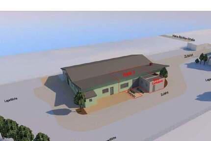 Vielseitig nutzbare Gewerbehalle (ca. 93 m²) mit Rolltor - flexibel nutzbar zimmer