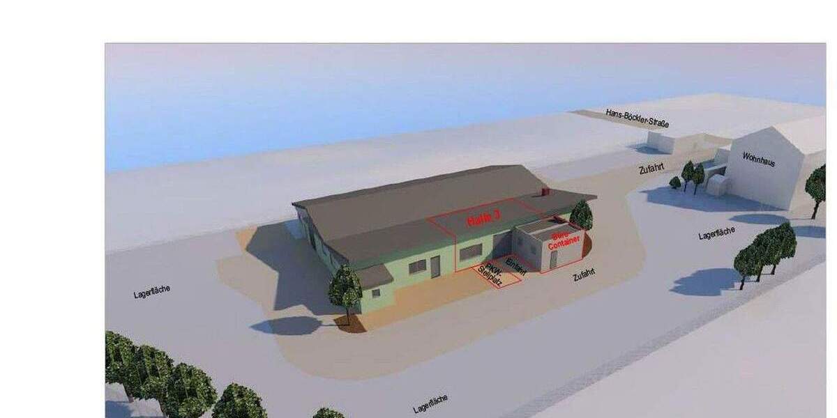 Vielseitig nutzbare Gewerbehalle (ca. 93 m²) mit Rolltor - flexibel nutzbar zimmer