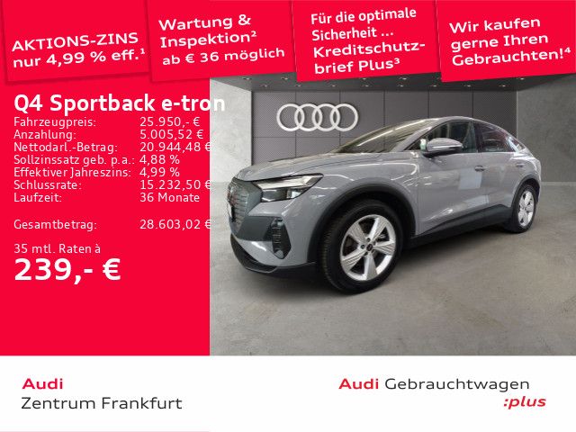 Audi Q4 e-tron 27.584 km 26.450 € Frankfurt am Main 60326