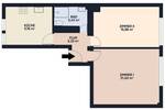 CityWohnung nahe der Fußgängerzone - Moderne Zwei Zimmer mit Bad und großzügiger Küche