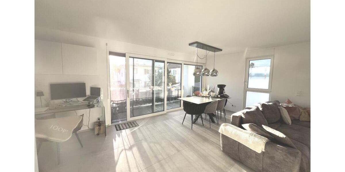 große 2-Zimmer-Wohnung in Mainz-Kastel: Neubau 2023, Balkon, Einbauküche, Tiefgarage 2 zimmer