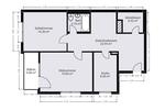Hochparterre Wiesbaden Mainz-Amöneburg - 2.5 Zimmer, 77 m&sup2;, 260.000&euro; | Angebot:26690446