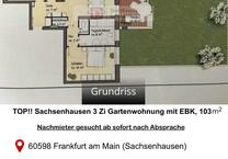 Top 3-Zi.-GartenWohnung in Frankfurt Sachsenhausen (103 m²)