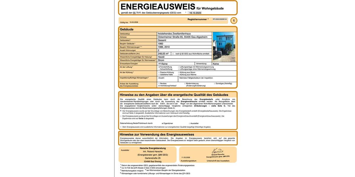 Einfamilienhaus Gau-Algesheim Algesheim - 399.000&euro; | Angebot:26901117