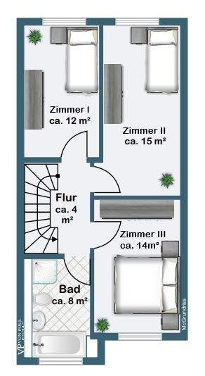 Doppelhaushälfte Frankfurt am Main Kalbach-Riedberg - 6 Zimmer, 154 m&sup2;, 985.000&euro; | Angebot:25769236