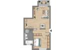 Etagenwohnung Mainz Oberstadt - 2 Zimmer, 51 m&sup2;, 1.050&euro; | Angebot:26302762