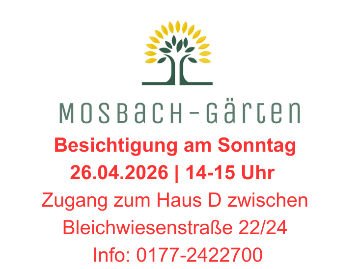 Etagenwohnung Wiesbaden Biebrich - 2 Zimmer, 64 m&sup2;, 449.000&euro; | Angebot:26306401