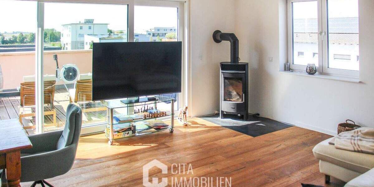 Wohnen & Arbeiten in Mainz-Hechtsheim: Moderne Wohn- und Gewerbeimmobilie mit Dachterrassen & Aufzug zimmer