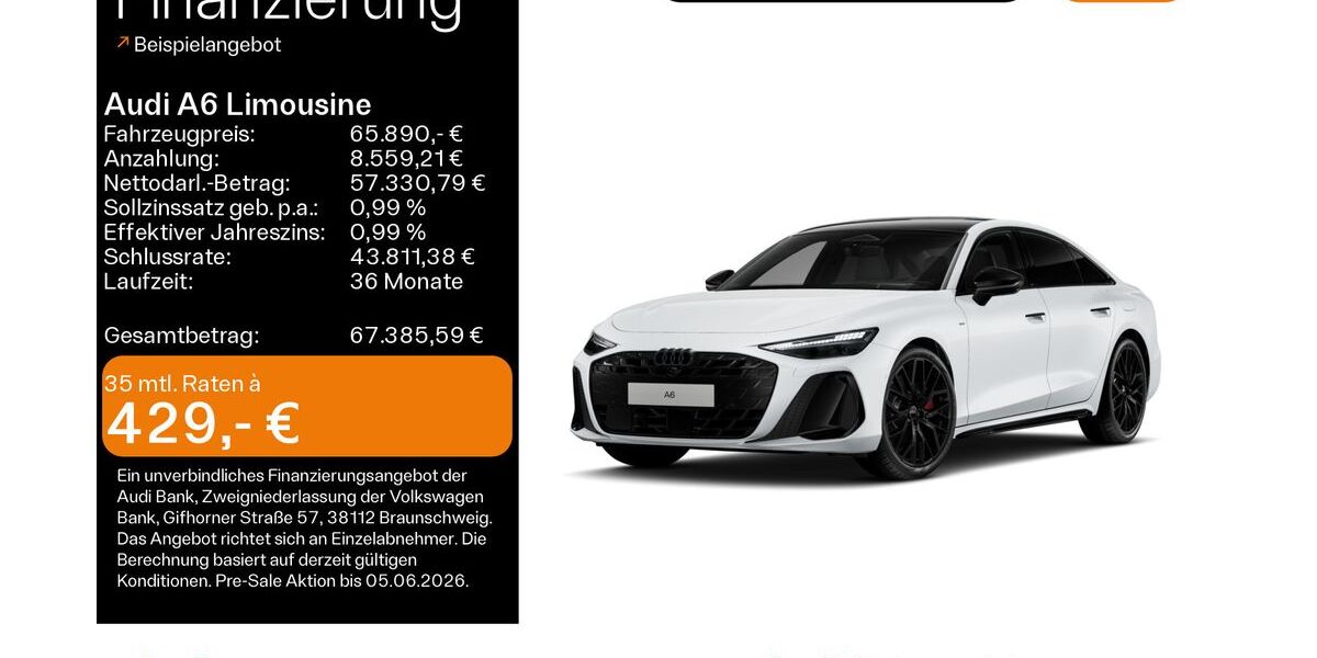 Audi A6 4.501 km 65.490 &euro; Hofheim 65719