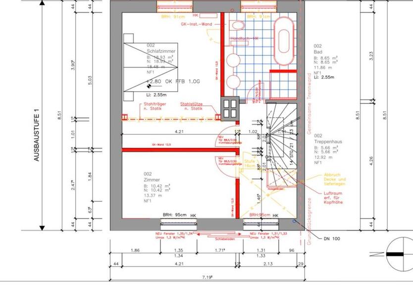 Luxuriös Kernsanierte DHH in Westend Bestlage