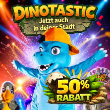 Dinotastic Live! Die Reise zum Feuervulkan 25.10.2026 Rheingoldhalle Mainz