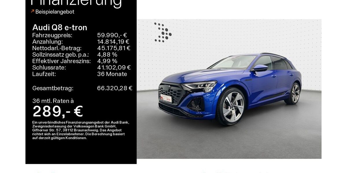 Audi Q8 e-tron 36.403 km 52.299 &euro; Hofheim 65719