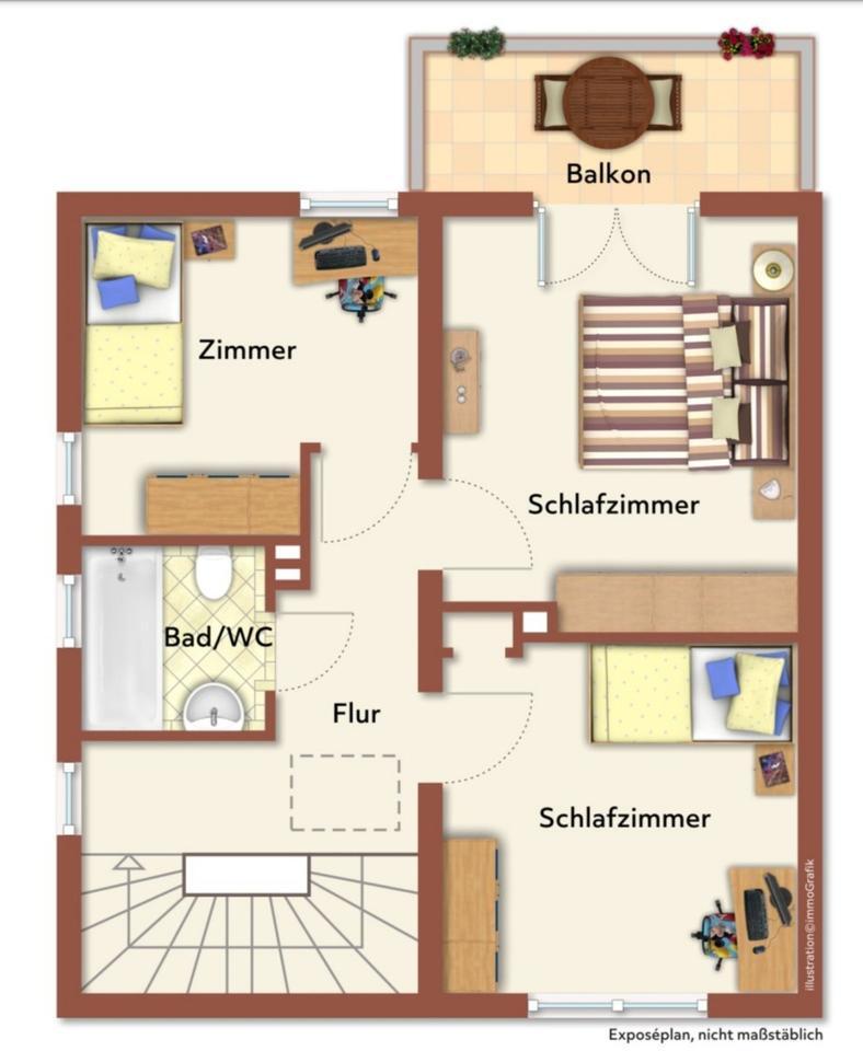 !!Für 1 Jahr!! Vermietung Zentrales EFH 4 Zimmern,EBK