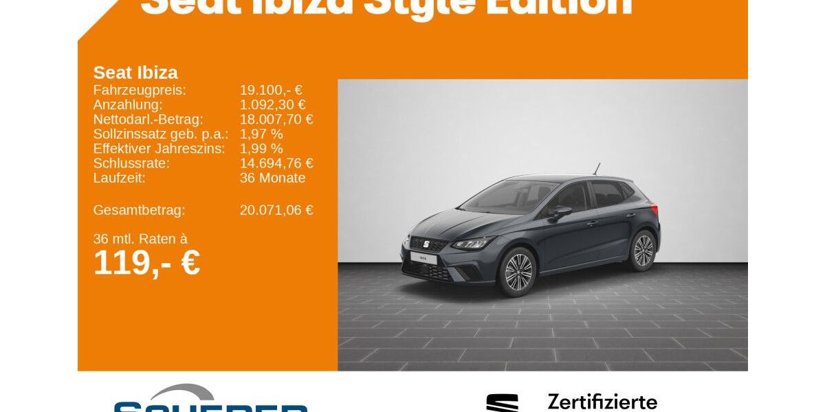 Seat Ibiza 16.649 km 17.990 &euro; Bingen / Rhein 55411