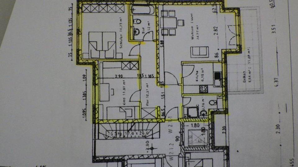 Etagenwohnung Budenheim - 3 Zimmer, 81 m&sup2;, 359.000&euro; | Angebot:26230877