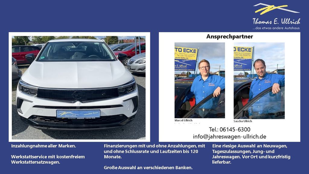 Opel Grandland (X) 10.350 km 25.994 € Rüsselsheim 65428