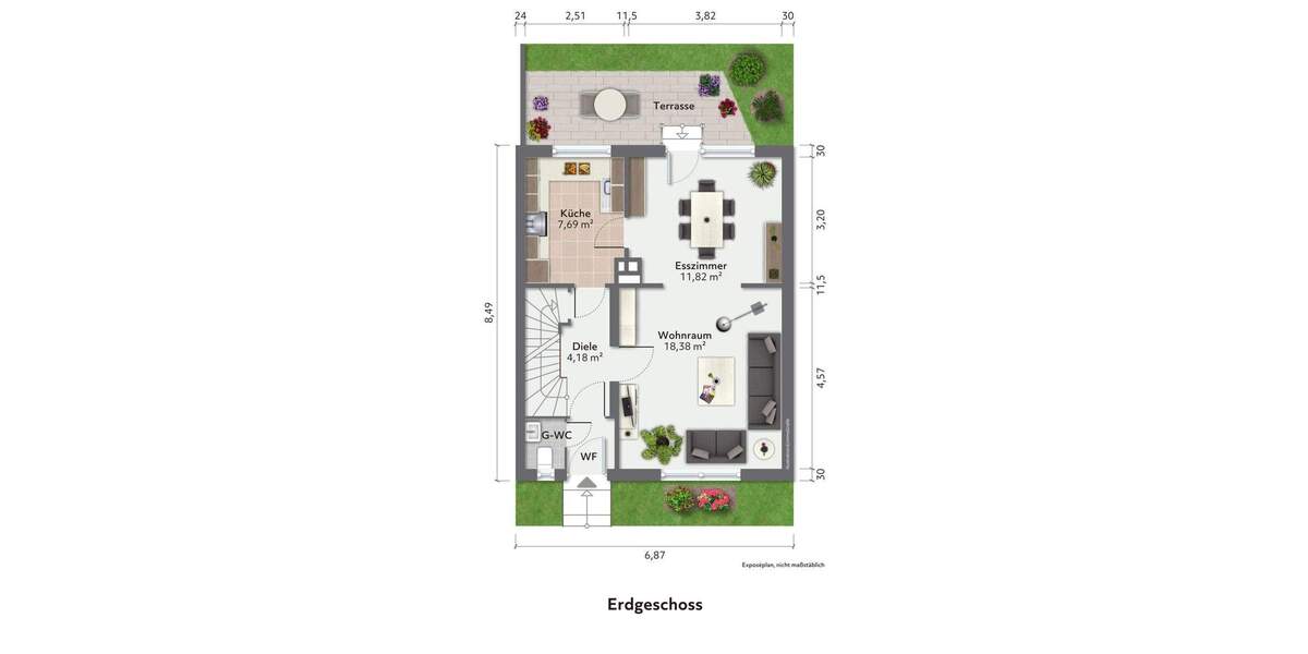Doppelhaushälfte Wiesbaden / Wiesbaden Nordost Wiesbaden - 4 Zimmer, 90 m&sup2;, 650.000&euro; | Angebot:24459831