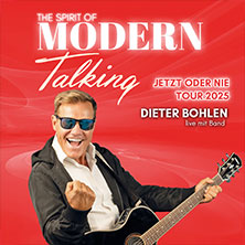 Dieter Bohlen live 2025 - Jetzt oder Nie 01.10.2025 myticket Jahrhunderthalle Frankfurt