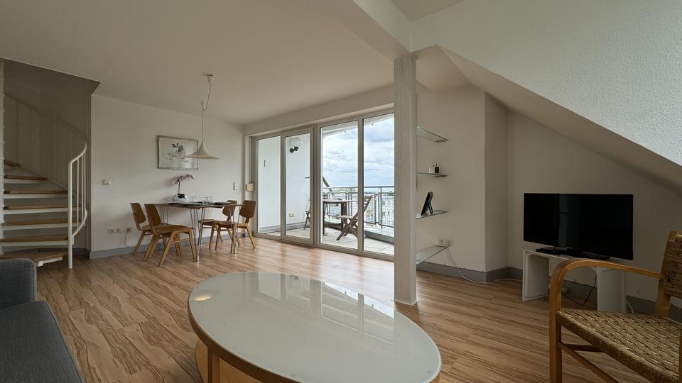 Maisonettenwohnung Wiesbaden Mainz-Amöneburg - 2 Zimmer, 75 m&sup2;, 1.500&euro; | Angebot:26163475