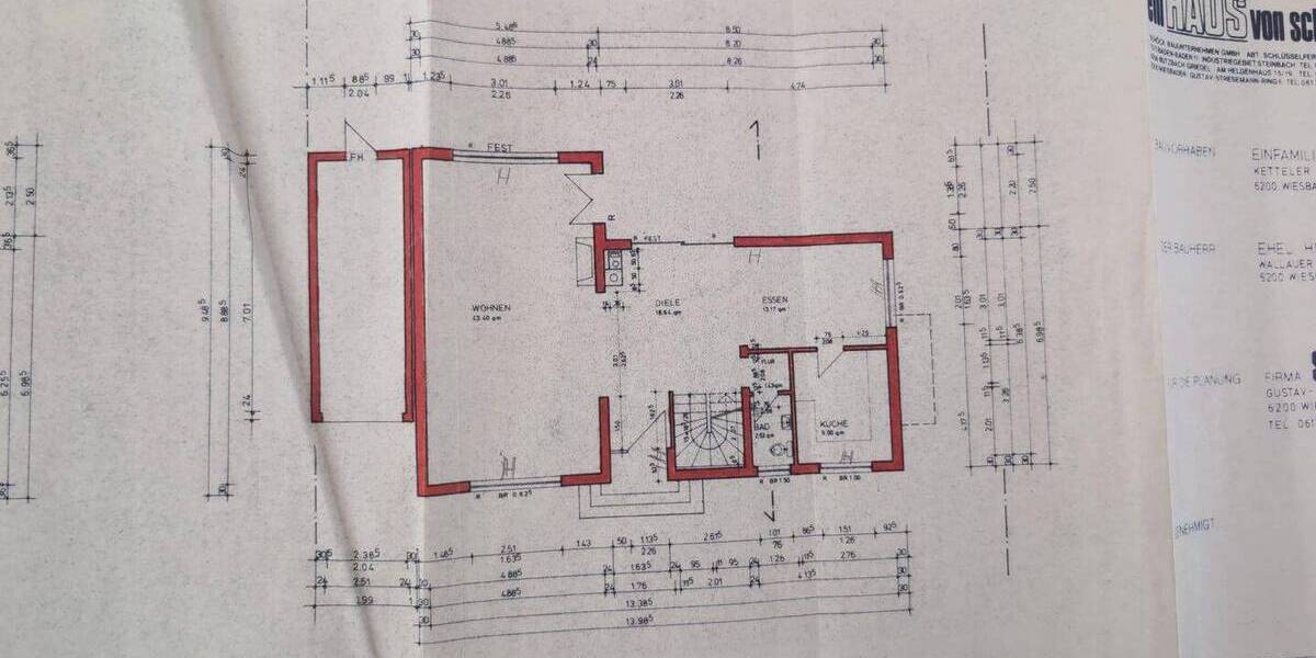 Einfamilienhaus Wiesbaden Sonnenberg - 3 Zimmer, 162 m&sup2;, 1.090.000&euro; | Angebot:26926616