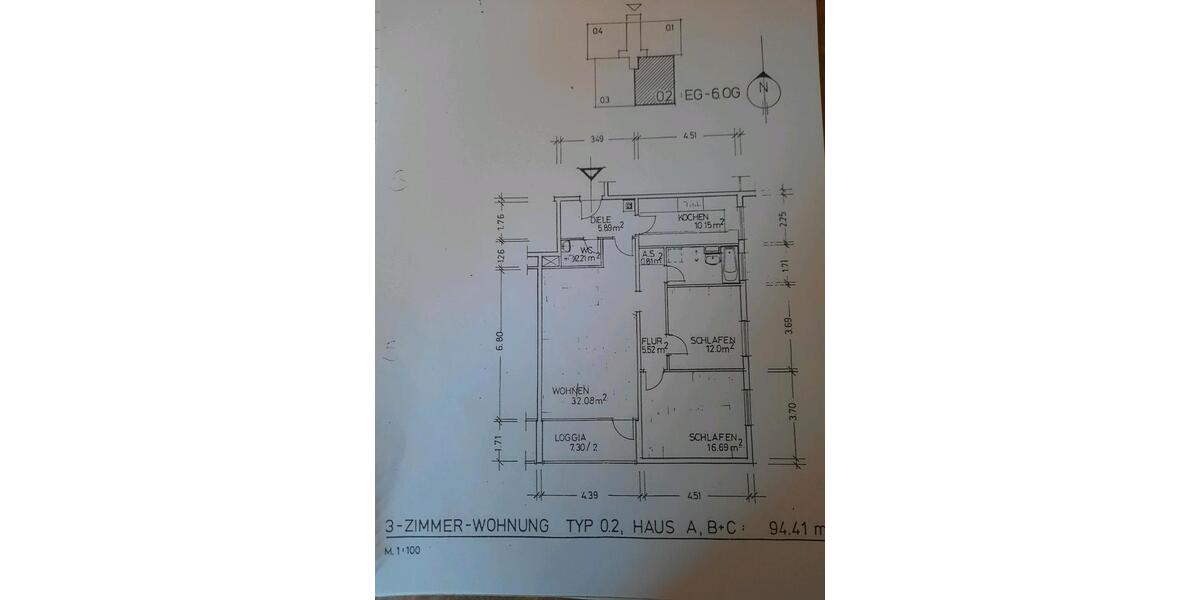 Etagenwohnung Wiesbaden Mainz-Amöneburg - 3 Zimmer, 95 m&sup2;, 317.000&euro; | Angebot:27204269