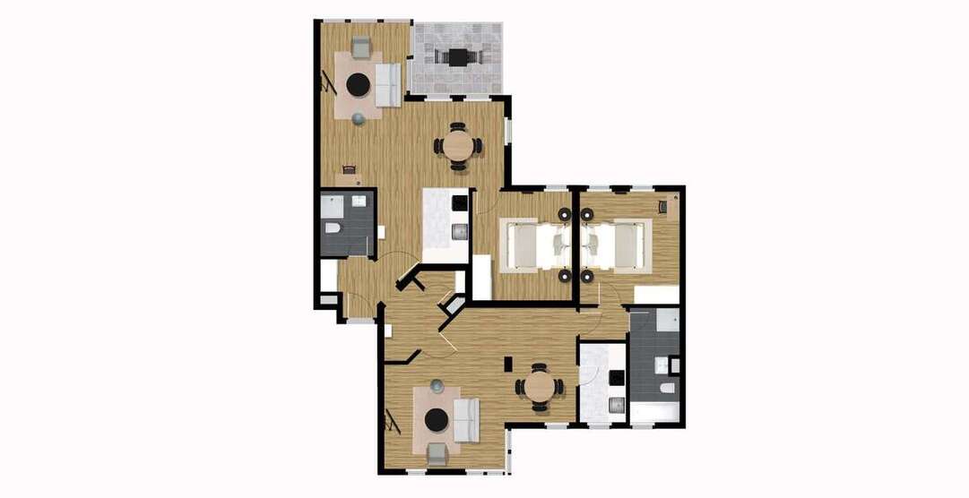 Wohnen auf Zeit in Frankfurt am Main 810 € 1 zimmer