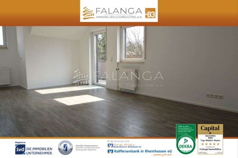 Etagenwohnung Budenheim - 2 Zimmer, 48 m&sup2;, 650&euro; | Angebot:25143267