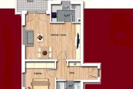 Wohnung Mainz Bretzenheim - 2 Zimmer, 55 m&sup2;, 265.000&euro; | Angebot:26862428