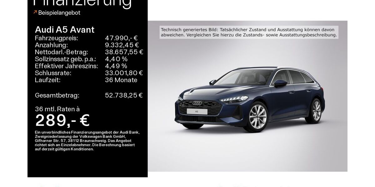 Audi A5 28.138 km 47.480 € Hofheim 65719