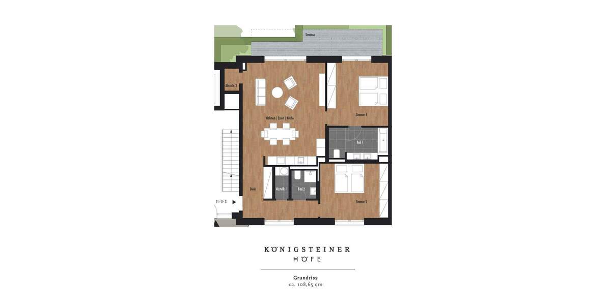 Etagenwohnung Königstein - 3 Zimmer, 108 m&sup2;, 1.795&euro; | Angebot:25476142